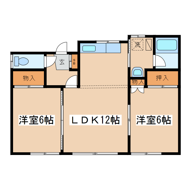 中村ハイツの間取り