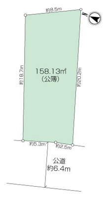 大庭古家付き土地の画像