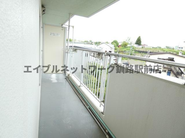 ドミール大川のバルコニー