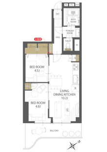 【間取り】甲子園センチュリーマンション 