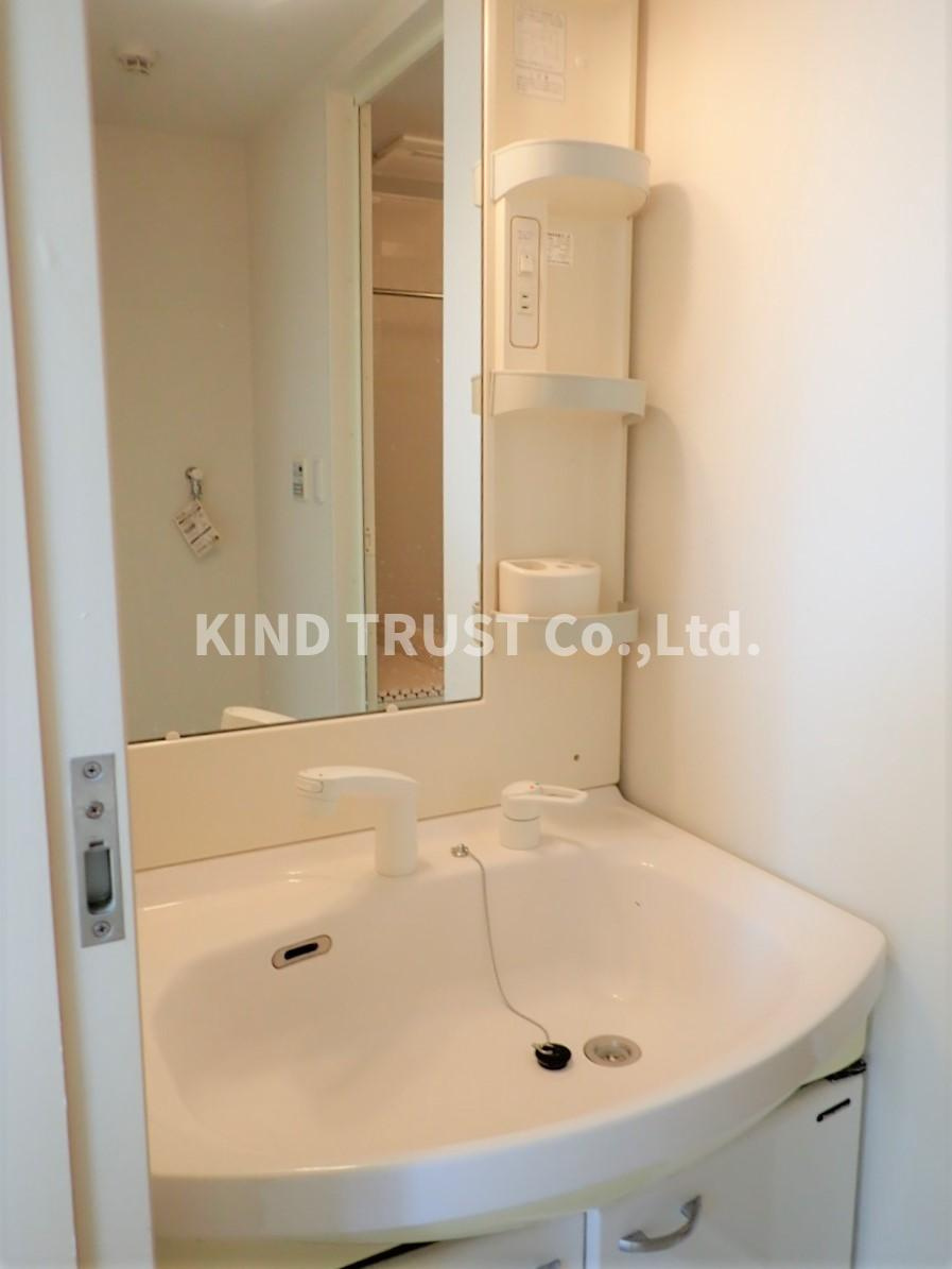 アフィット天満橋の洗面所|使いやすい洗面所です