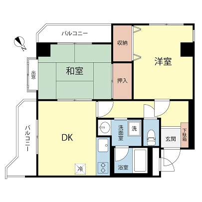 イースト雪谷の間取り
