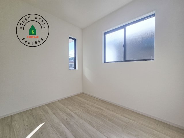 春日市塚原台2丁目第1-1棟（1号棟）　の和室|将来的に、琉球畳を引きまして和室風にすることも可能です。