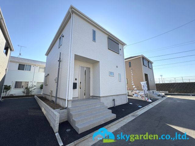 茅ヶ崎市柳島第11　新築戸建　全8棟3号棟の外観|外観もきれいです