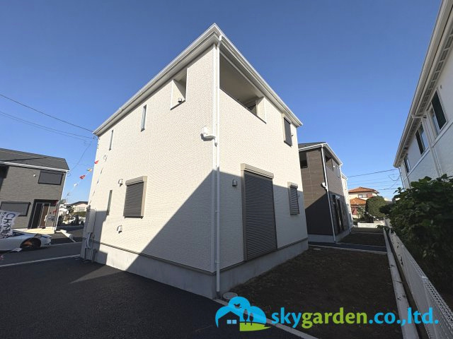 茅ヶ崎市柳島第11　新築戸建　全8棟3号棟の外観|きれいな外観です