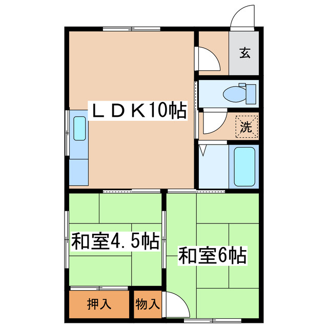 石川マンションの間取り