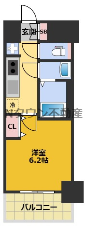 【間取り】 | プレサンス太閤通駅前デュプル | 間取りです。