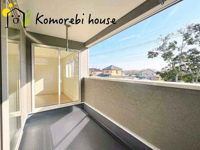 さいたま市西区飯田新田第2　新築一戸建て　クレイドルガーデン　09のバルコニー|陽当たり良好なバルコニーです