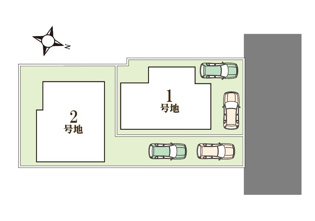 全2区画新築分譲・収納豊富な室内！