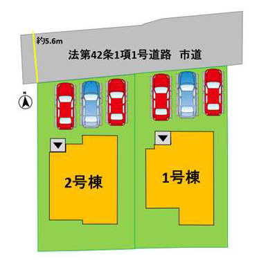 よかタウン／南区富合町大町３期／１号棟の区画図