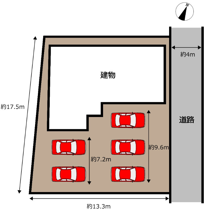 富士市中丸　中古戸建Rの区画図