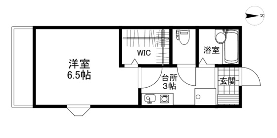 髙田ビルの間取り|髙田ビル106号の間取り