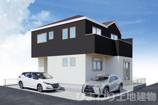 【外観】 | 秦野市鶴巻南3丁目  1号棟 4期 | イメージパース（完成時に現況と異なる場合は現況優先となります）