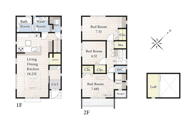 【間取り】 | 陽の光をたっぷりと浴びながら気持ち良く生活が出来ます。夢のマイホーム、夢ではなく実現出来ます！見学・ご相談等、お気軽にご連絡下さい。
