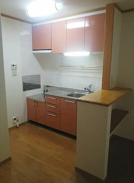 盛岡市黒石野１丁目　一棟アパートのキッチン