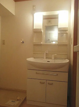 盛岡市黒石野１丁目　一棟アパートの独立洗面台