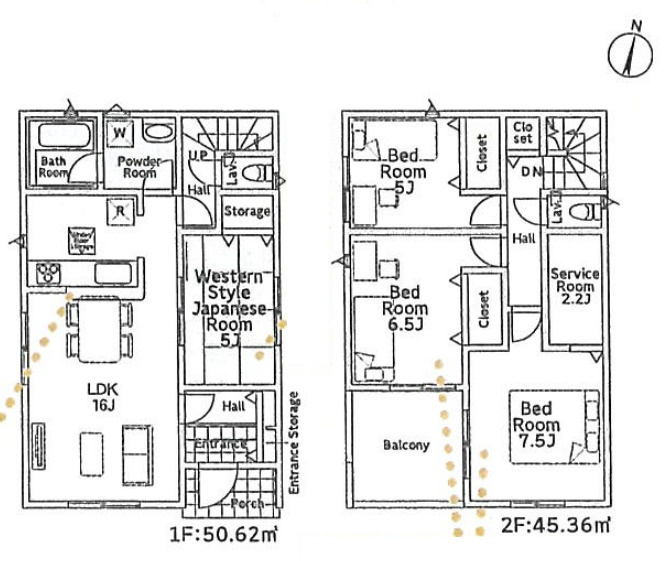 茅ヶ崎市柳島第11　新築戸建　全8棟5号棟の間取り
