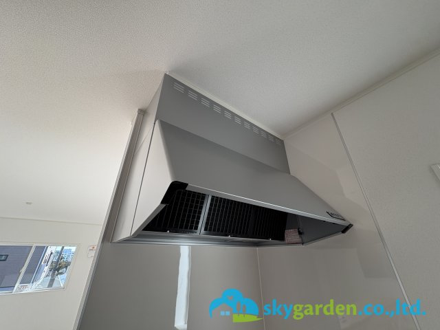 茅ヶ崎市柳島第11　新築戸建　全8棟5号棟のキッチン|キッチン換気扇