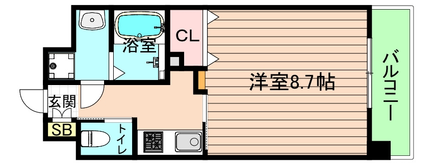 大阪市旭区高殿７丁目の賃貸マンションの間取り