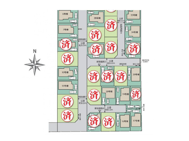【区画図】 | 東久留米市前沢3丁目　新築一戸建住宅　全42棟　(保谷店) | 19号棟/2台駐車可能な為、セカンドカーをお持ちの方にもオススメです。(車種による)