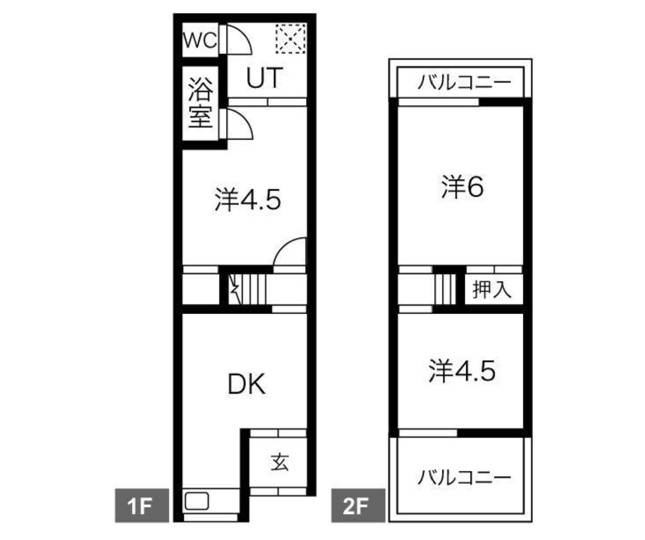 門真市五月田町　中古戸建の間取り