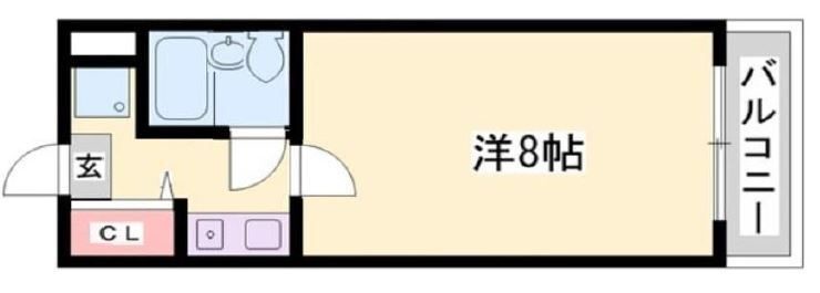 ダイアパレス姫路大手前通西の間取り