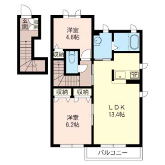 【間取り】 | 【シャーメゾン】カーサフロレラ
