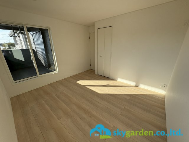 茅ヶ崎市柳島第11　新築戸建　全8棟6号棟の寝室|落ち着いた色調の寝室です