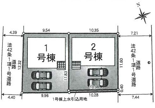 【区画図】 | 姫路市庄田第2（全2）1号棟 | 1号棟です。