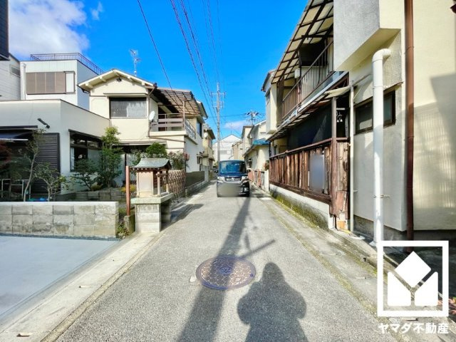 伏見区向島庚申町　3期　1号地の前面道路含む現地写真