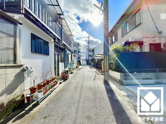 伏見区向島庚申町　3期　1号地の前面道路含む現地写真