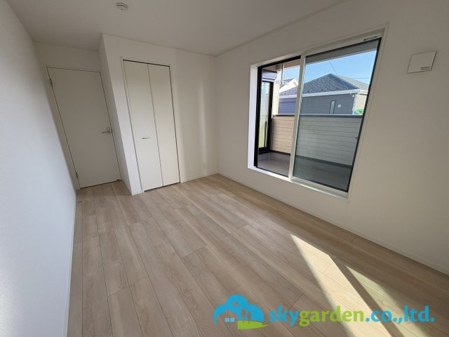 茅ヶ崎市柳島第11　新築戸建　全8棟7号棟の寝室|ゆとりの広さです