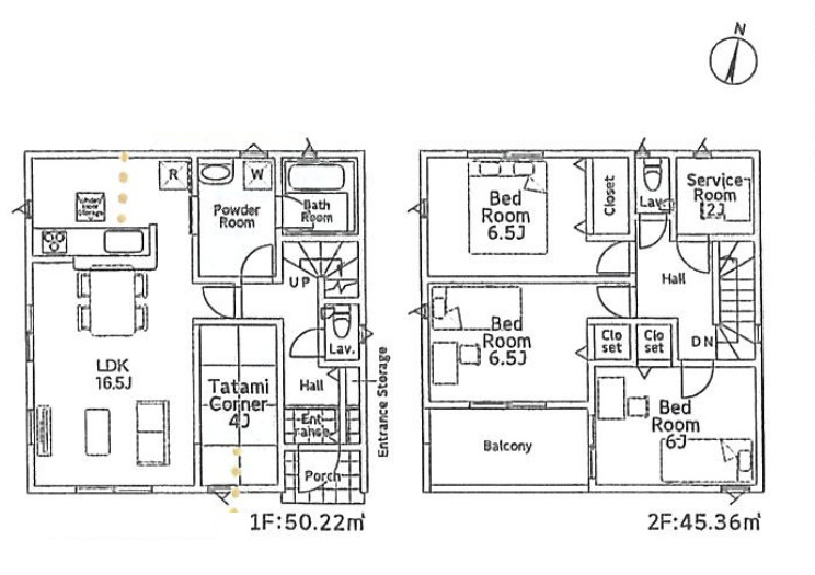 茅ヶ崎市柳島第11　新築戸建　全8棟7号棟の間取り