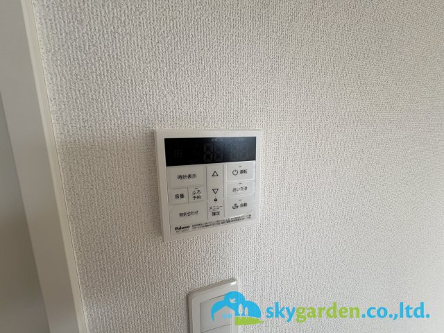 茅ヶ崎市柳島第11　新築戸建　全8棟7号棟の設備|給湯スイッチパネル