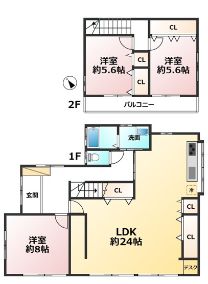【間取り】 | 東区下原2丁目戸建