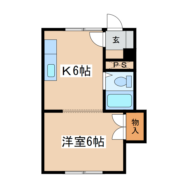 コーポラスミミの間取り