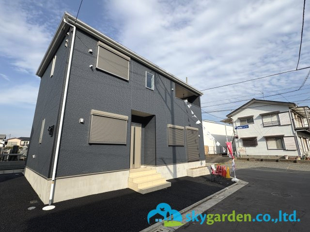 茅ヶ崎市柳島第11　新築戸建　全8棟8号棟の外観|東南角地で日照・開放感良好