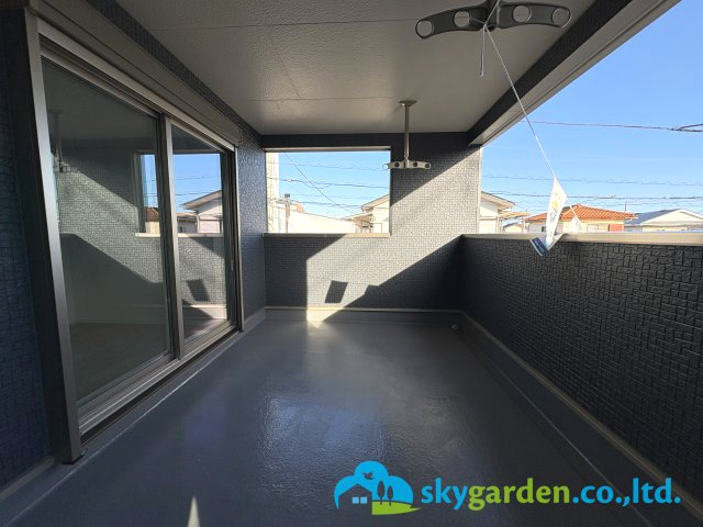 茅ヶ崎市柳島第11　新築戸建　全8棟8号棟のバルコニー|インナーバルコニー