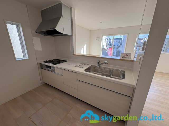 茅ヶ崎市柳島第11　新築戸建　全8棟8号棟のキッチン|使いやすいキッチン