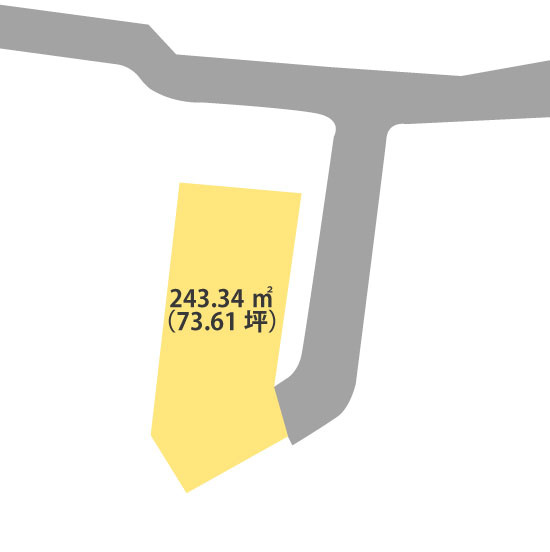 紀の川市中三谷・土地・56934の区画図