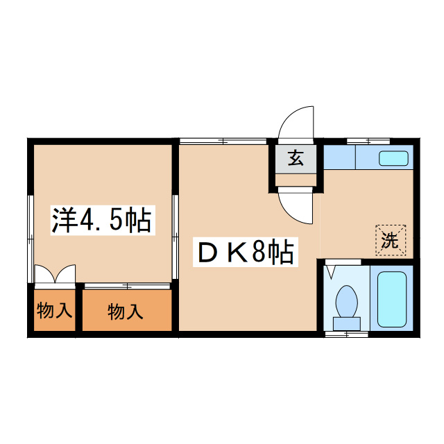 コーポ蘭の間取り