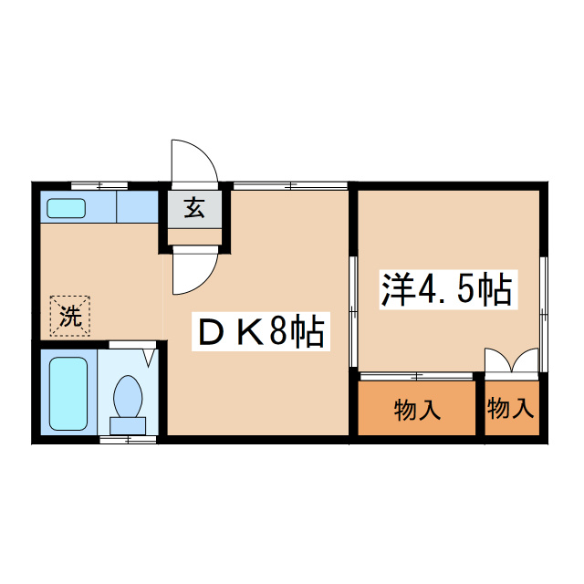 コーポ蘭の間取り