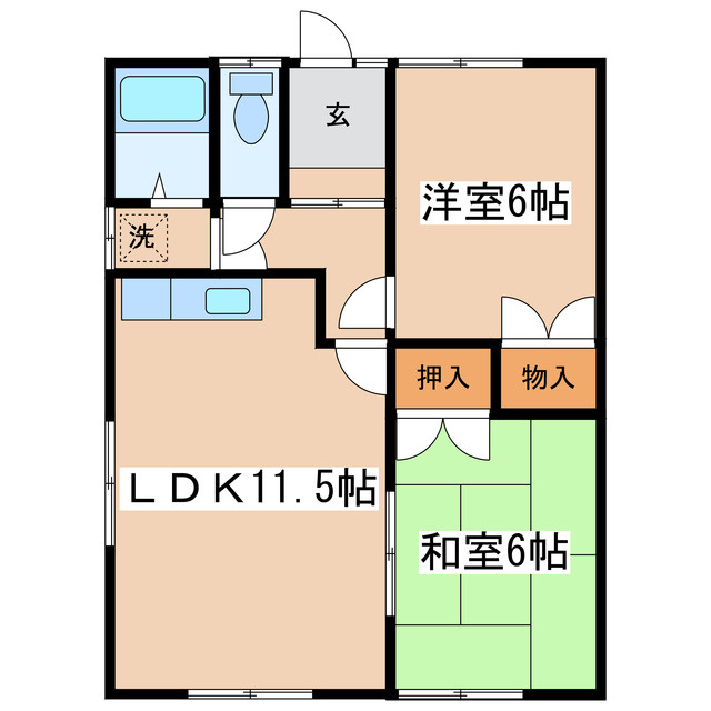 こんのハイツの間取り