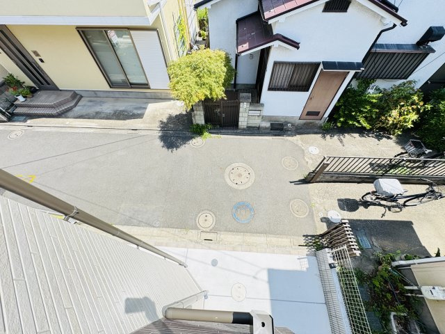 葛飾区水元１丁目新築戸建【水元小学校：10分】の展望|バルコニーより道路側眺望
