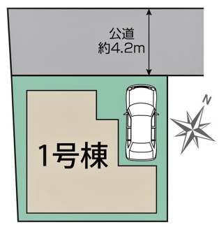 【区画図】 | 新座市片山3丁目　全1棟　1号棟 | 新座市片山3丁目　全1棟　1号棟
