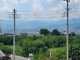 【その他】 | 甲州市塩山牛奥 中古 宅地252坪+農地196坪 四方道路 | 2階より北西側を望む