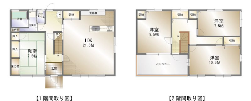 西連寺町1丁目　中古戸建の間取り