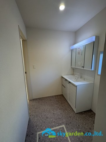 平塚市南金目　新築戸建　全2棟1号棟の脱衣所