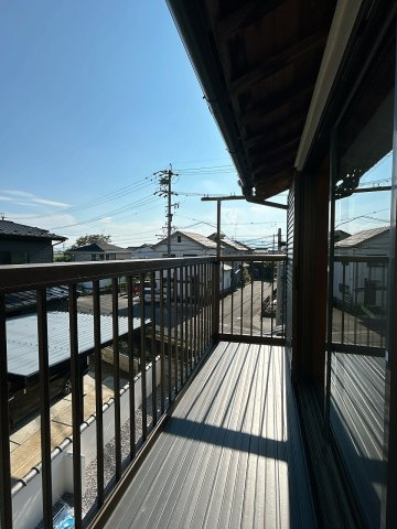 リフォーム中古戸建　本巣市見延　平成元年築のバルコニー