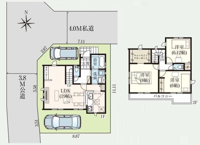 狭山市入間川・全1棟　新築一戸建　～買物施設充実～